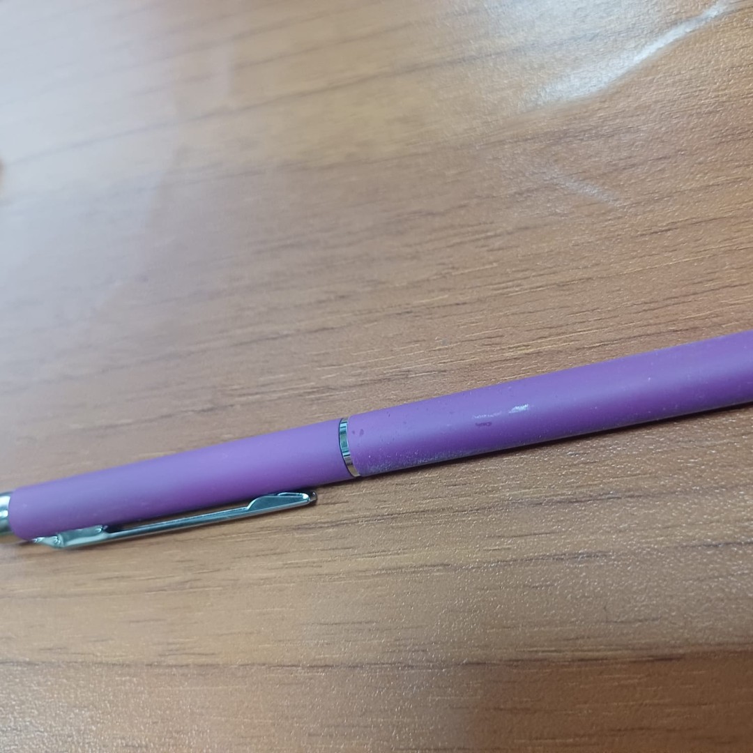 Ручка-стилус шариковая "Jucy Soft" с покрытием soft touch, фиолетовый (Р)