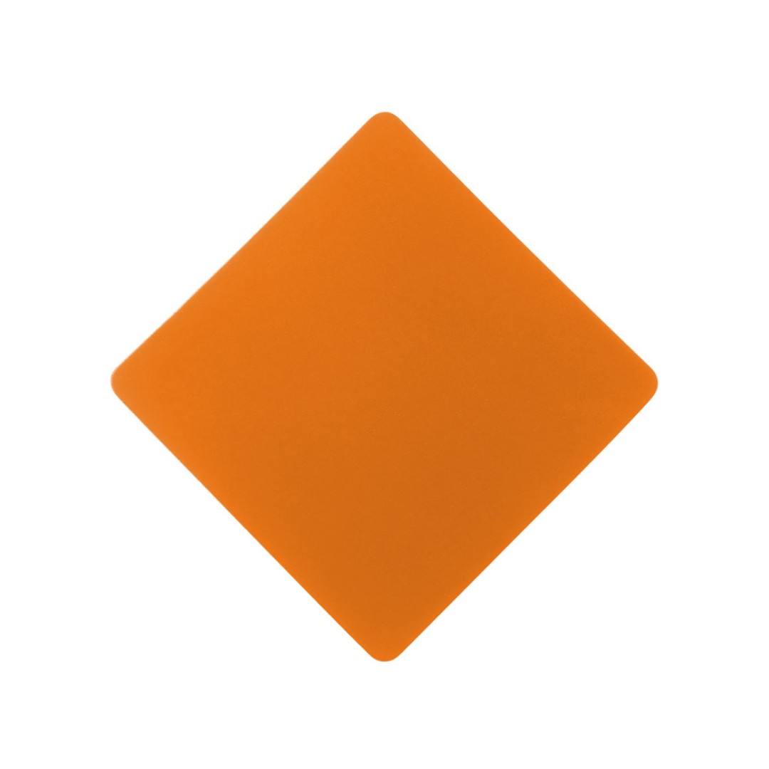 ПАТЧ РОМБ soft-touch (оранжевый) 7,6 х 7,6 см