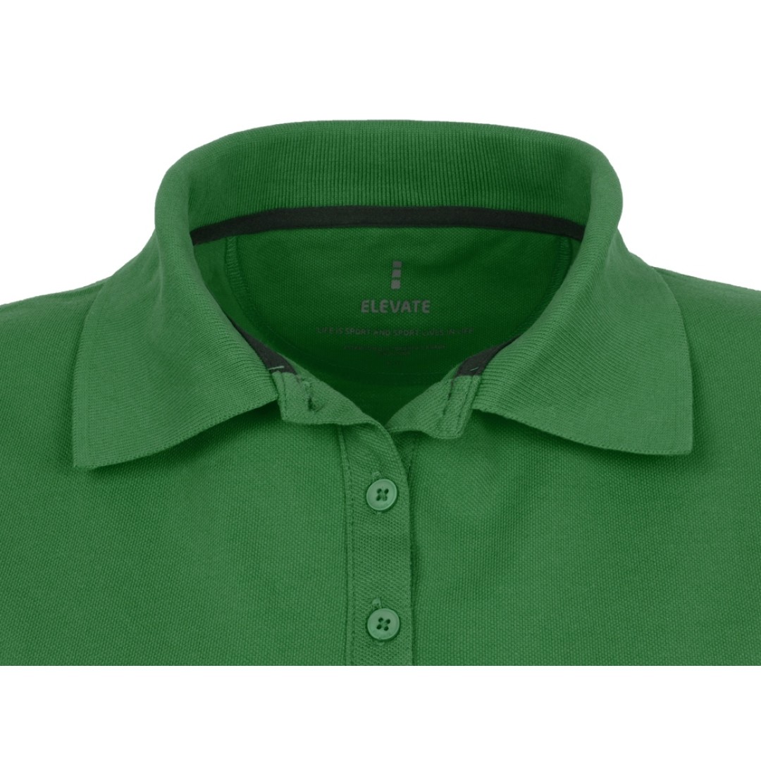 Calgary женская футболка-поло с коротким рукавом, зеленый