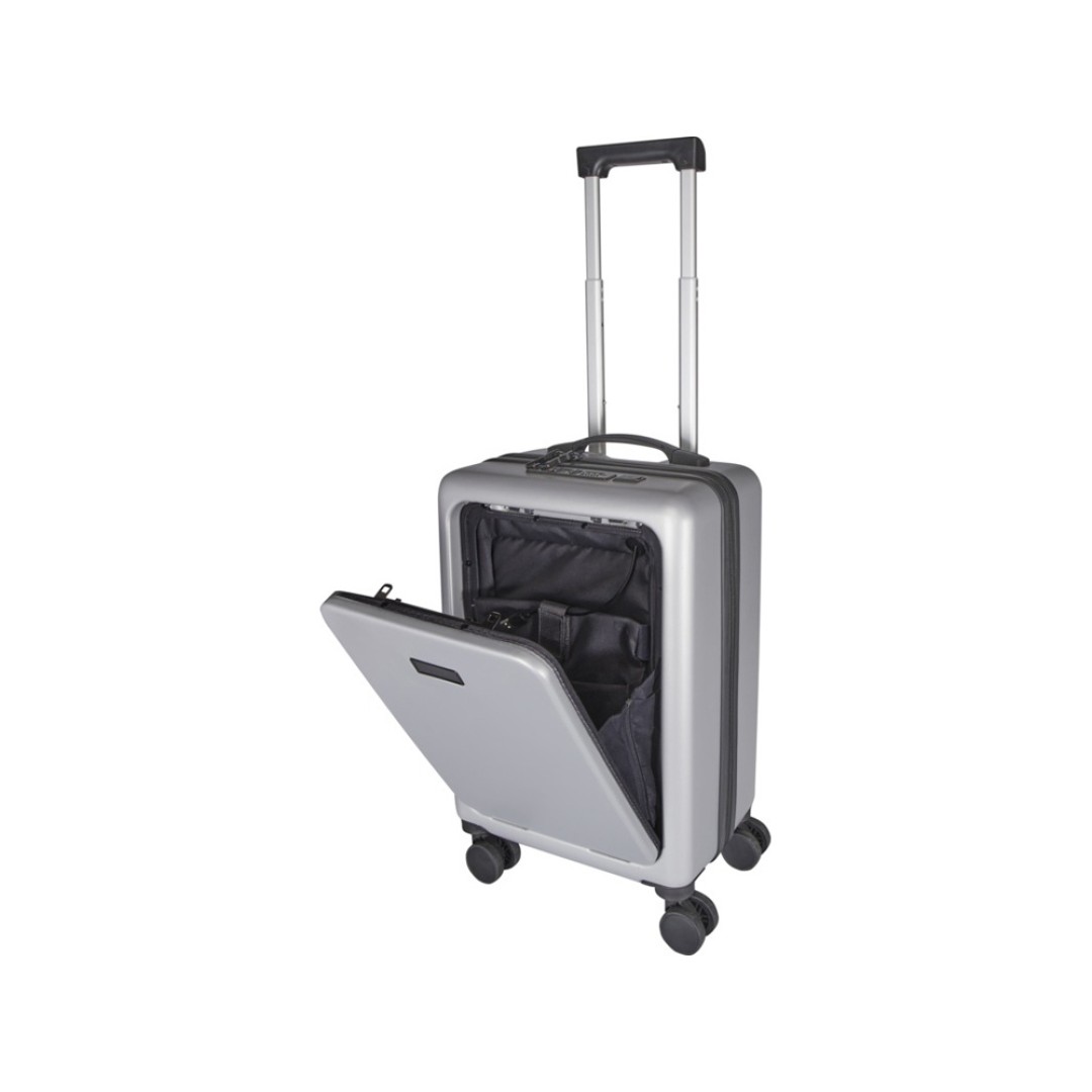 Rover Pro 20-дюймовый чемодан на колесах из материалов, переработанных согласно стандарту GRS, объемом 40 л - Серебряный