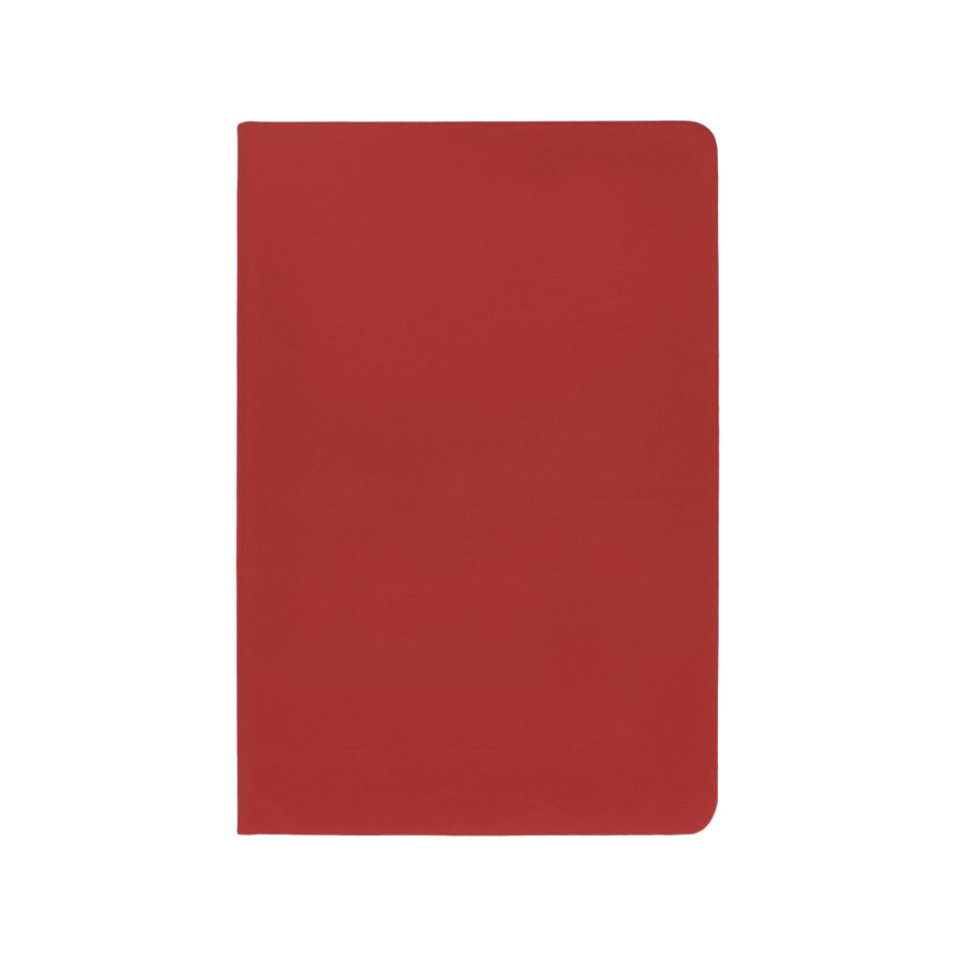 Блокнот "Wispy", твердая обложка A5, 64 листа в линейку, красный (Р)