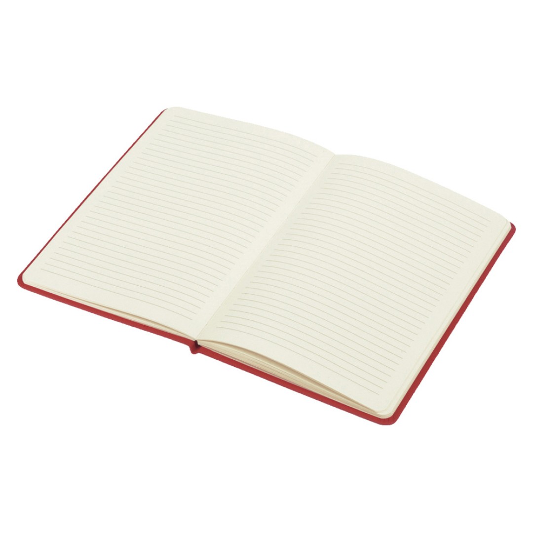 Блокнот "Wispy", твердая обложка A5, 64 листа в линейку, красный (Р)