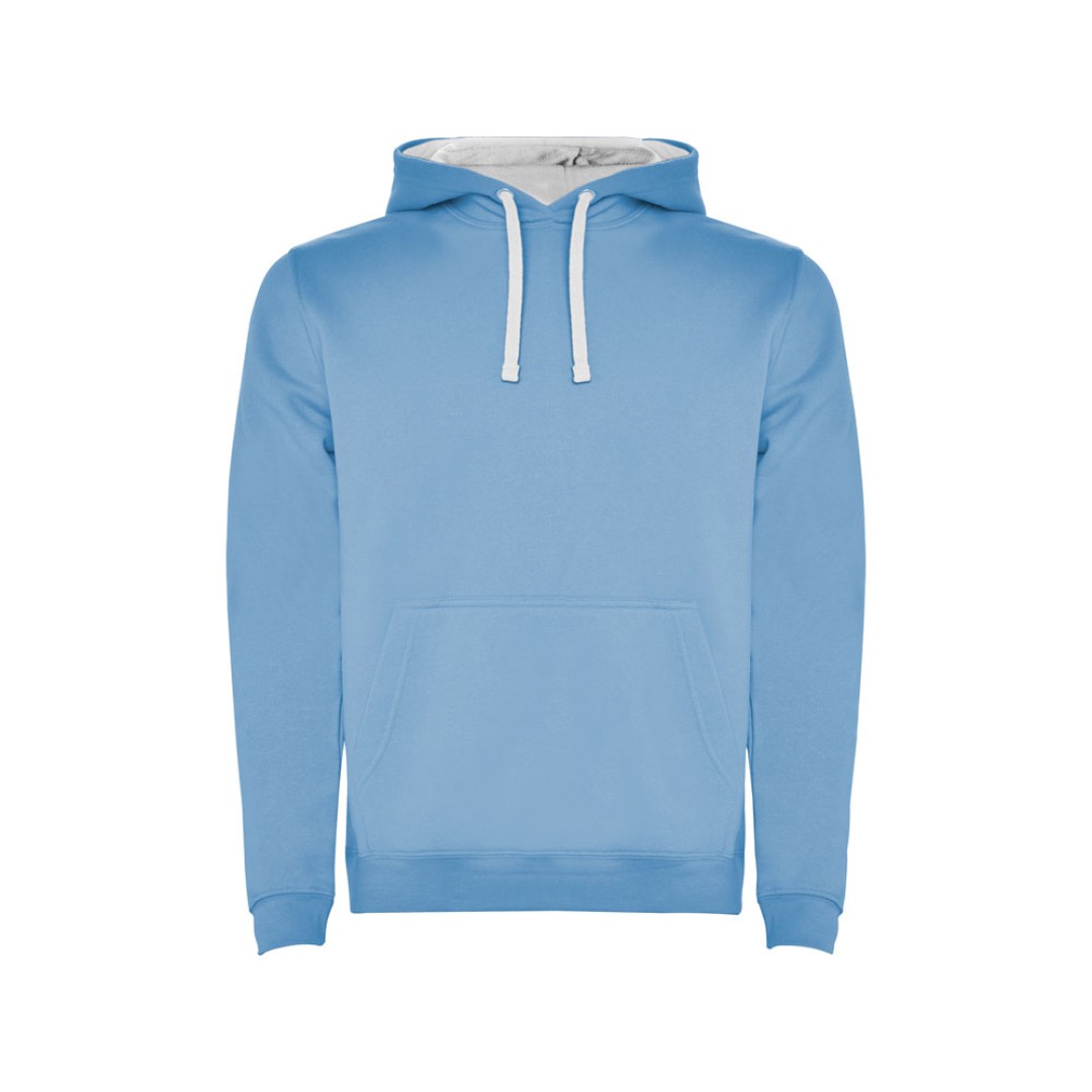 Толстовка с капюшоном "Urban" мужская, небесно-голубой/белый