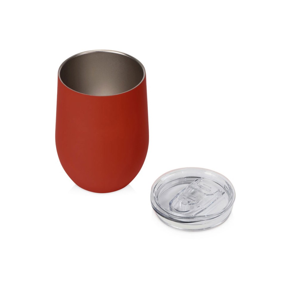 Термокружка "Vacuum mug C1", soft touch, 370мл, красный