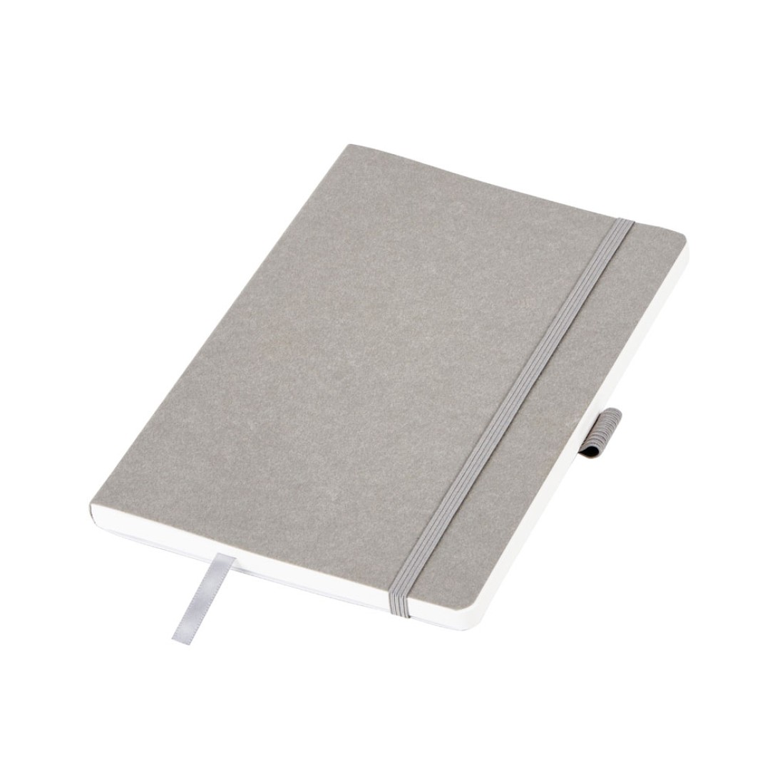 Блокнот из моющегося крафта и каменной бумаги А5 "Fleekstone", гибкая обложка, серый