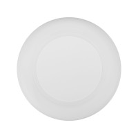 Беспроводное зарядное устройство со встроенным кабелем 2-в-1 "Disc", белый