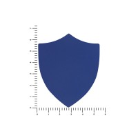 ПАТЧ ЩИТ soft-touch (синий) 6,6 х 5,5 см