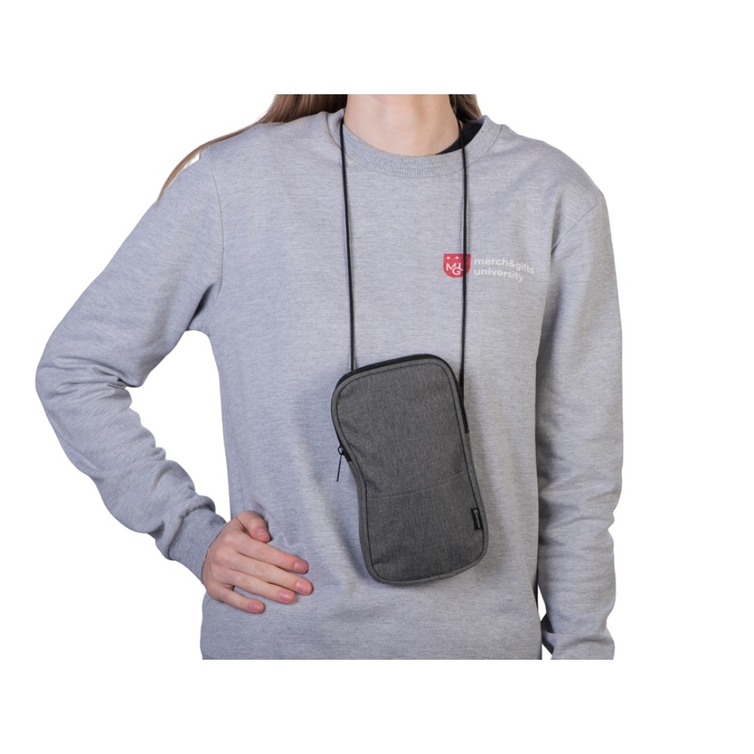 Сумка-чехол Suiper для телефона, серый меланж