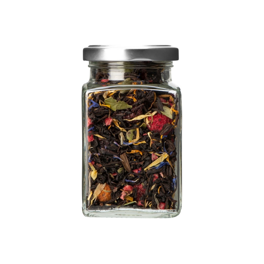 Чай черный, серия "Bouquet", таежный сбор, стеклянная банка