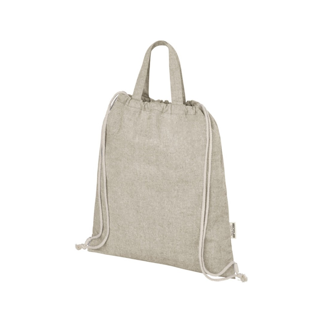 Pheebs 150 г/м2 Aware™ рюкзак со шнурком из переработанных материалов - Натуральный