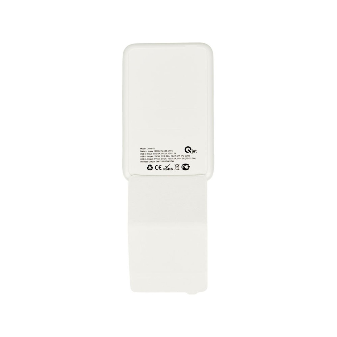 Внешний беспроводной аккумулятор «GenerIQ», 10000 мАч, белый