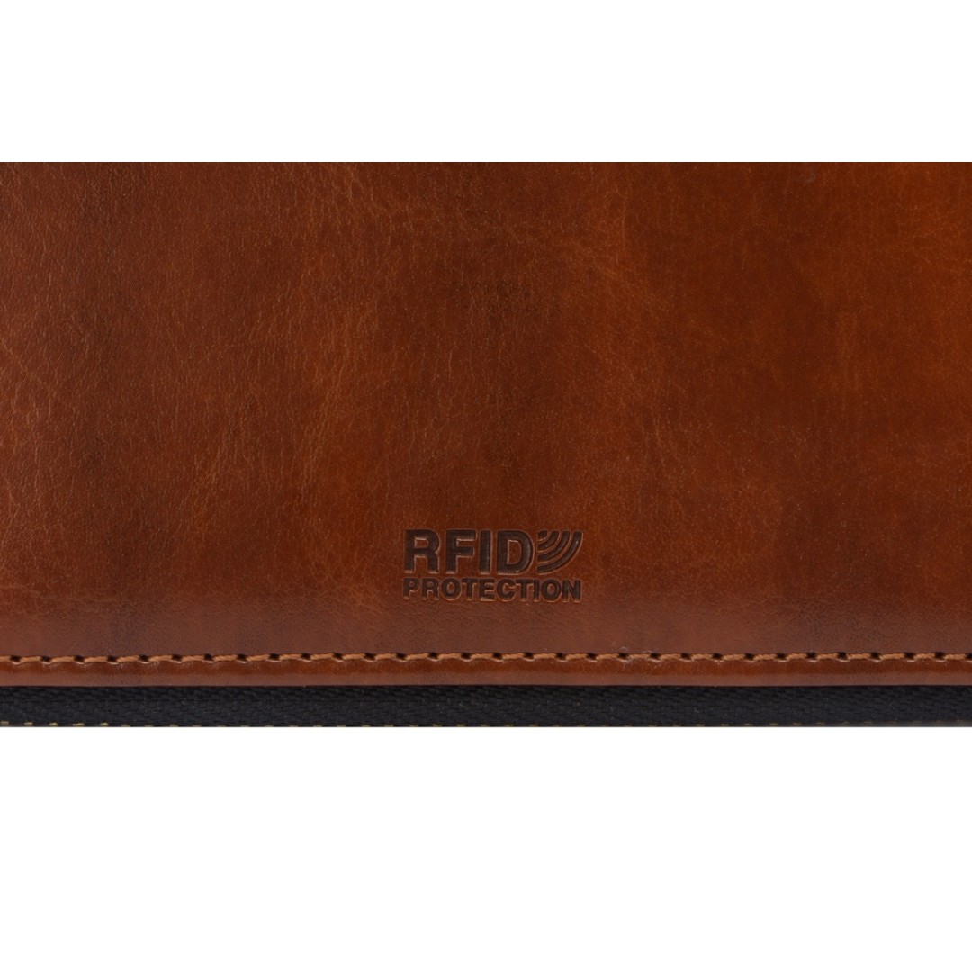 Бизнес-блокнот на молнии А5 «Fabrizio», 80 листов,  коричневый