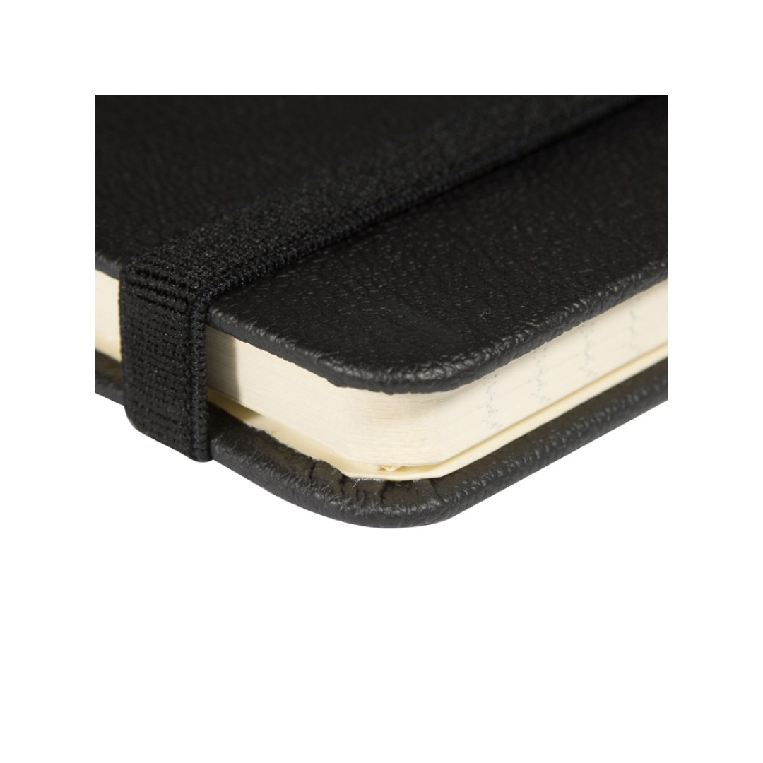 Блокнот А5  "City" на резинке, черный