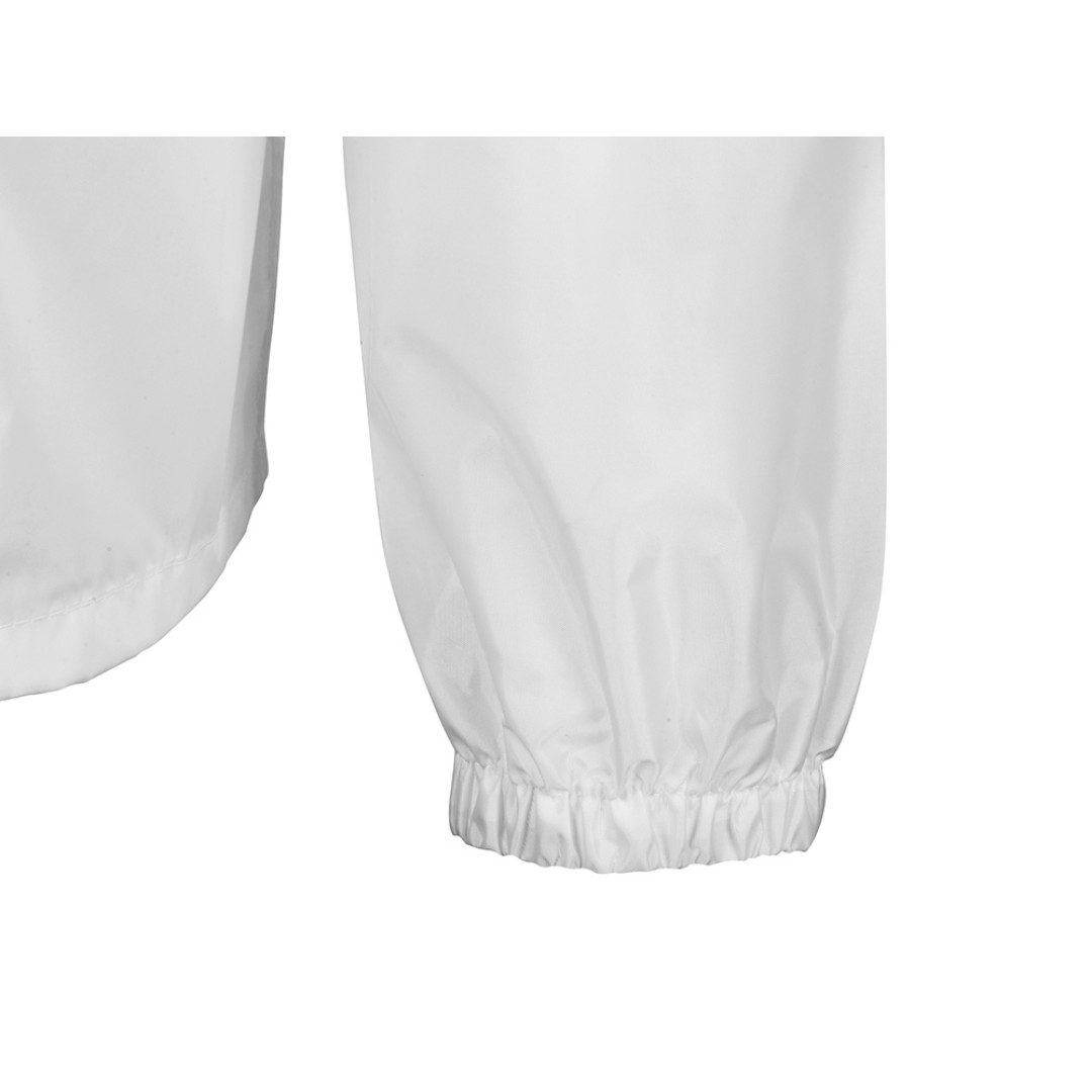 Короткий дождевик "Tornado" со светоотражающими элементами, белый