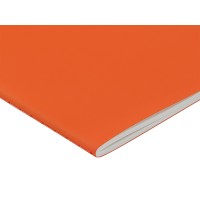 Тетрадь с каменной бумагой А5 "Carrara" 40 л., линейка, оранжевый