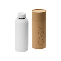 Вакуумная термобутылка "Cask" Waterline, soft touch, 500 мл, тубус, белый
