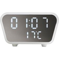Настольные часы с функцией беспроводной зарядки "Wake", 10 Вт