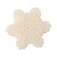 Свеча "Снежинка", молочный