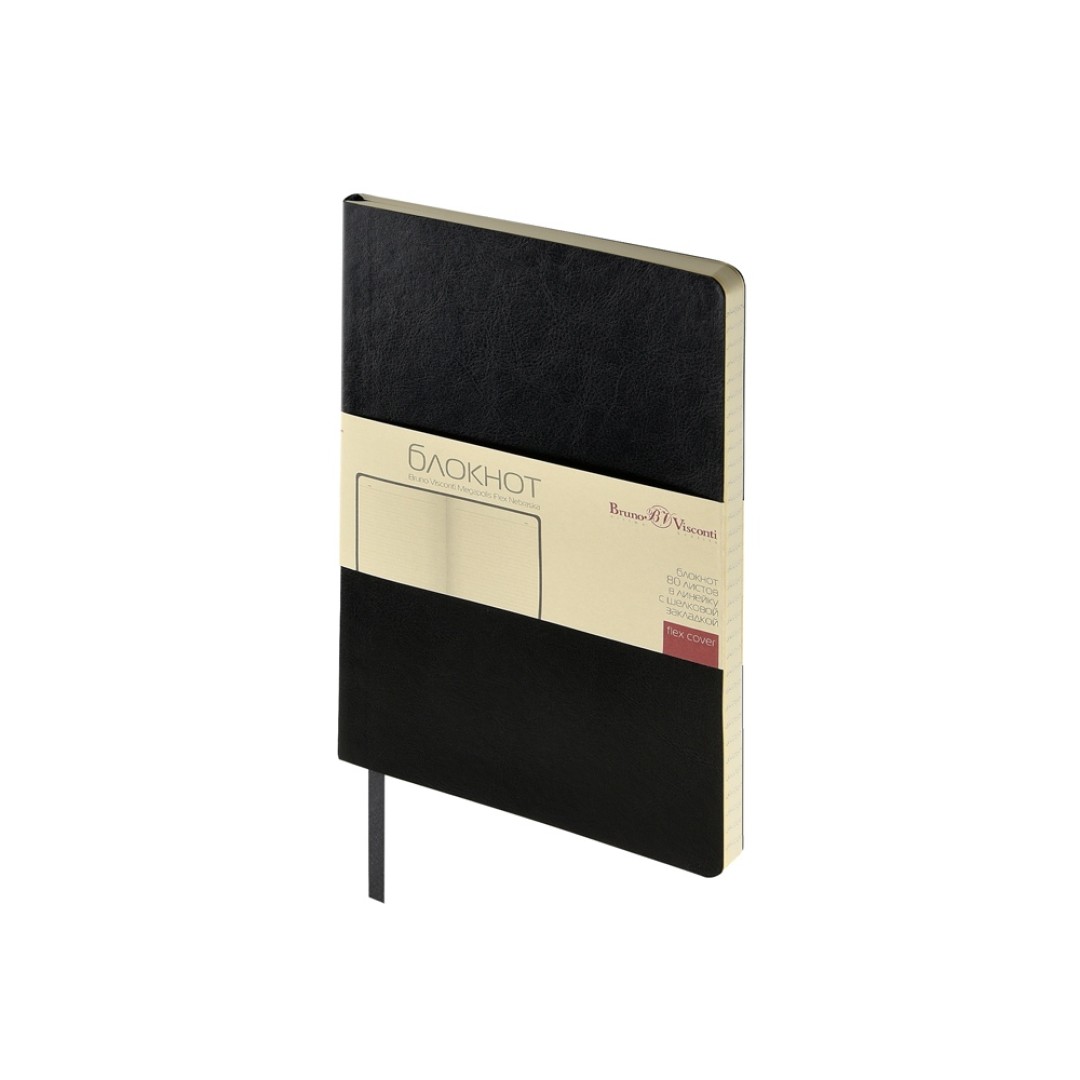 Блокнот А5 "Megapolis Flex Nebraska", черный