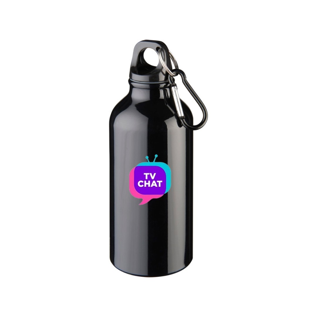 Бутылка "Oregon" с карабином 400мл, черный (P)