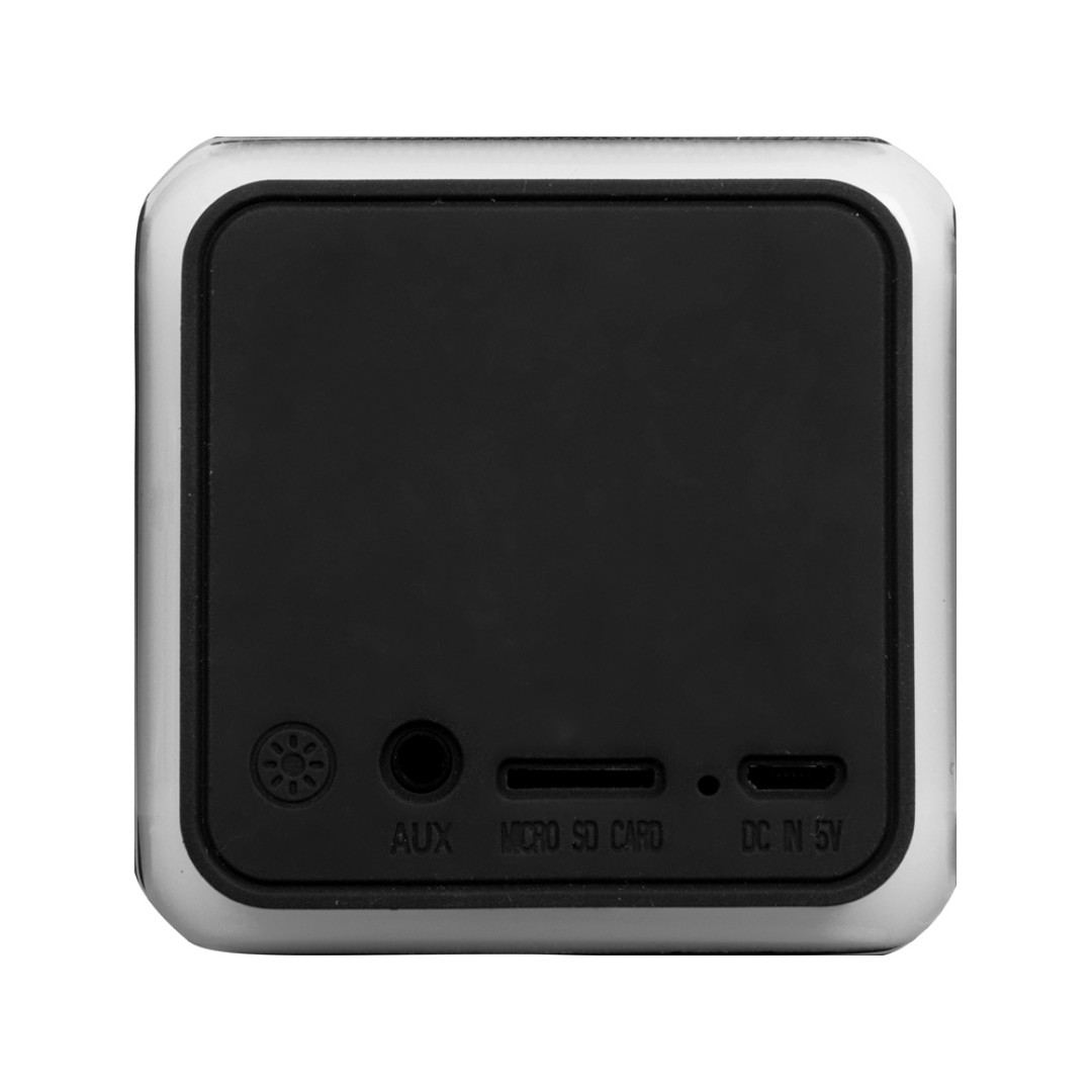 Портативная колонка «Cube» с подсветкой, черный