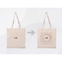 Сумка «Donny» с донной складкой и парусиновыми ручками, натуральный, с DTF (полноцвет)