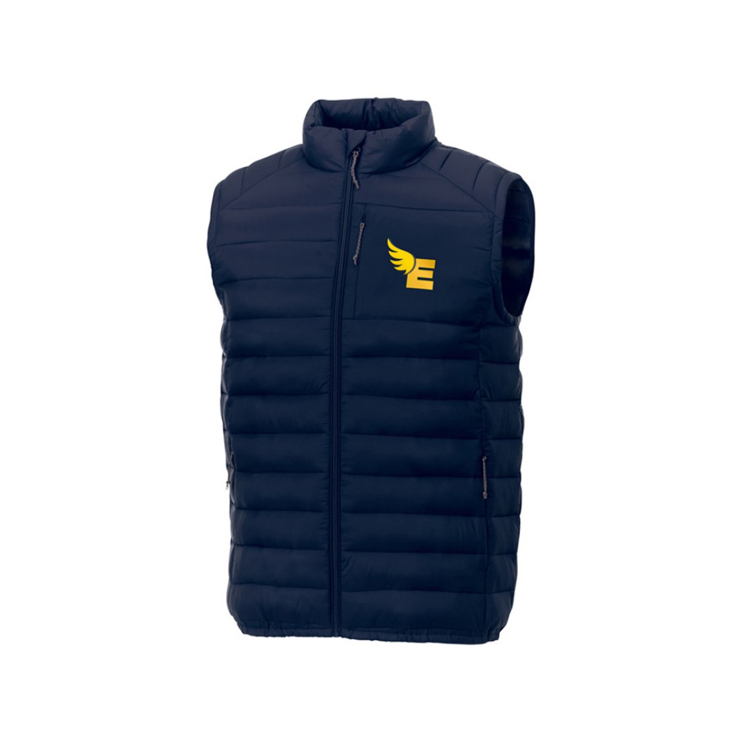 Мужской утепленный жилет Pallas  из переработанных материалов по стандарту GRS - Темно - синий