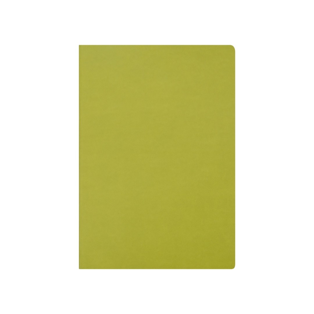 Блокнот «Wispy» линованный в мягкой обложке, зеленое-яблоко (Р)
