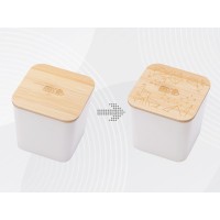 Eмкость для хранения «Flake», бежевый, натуральный, с гравировкой