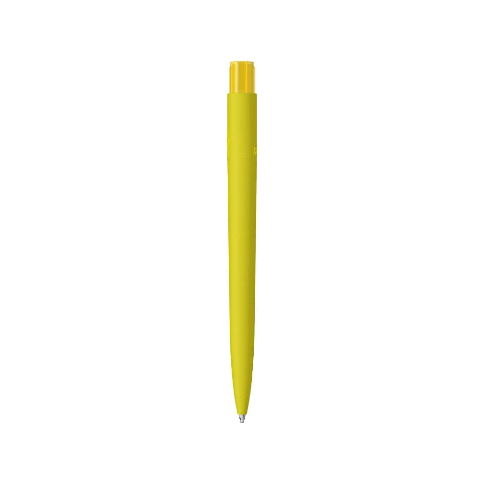 Шариковая ручка "RECYCLED PET PEN PRO K transparent GUM" soft-touch, желтый