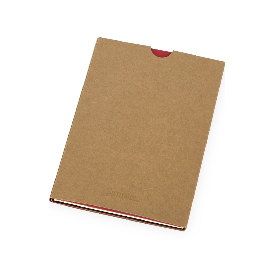 Блокнот "Horizon" с горизонтальной резинкой, гибкая обложка, 80 листов, красный