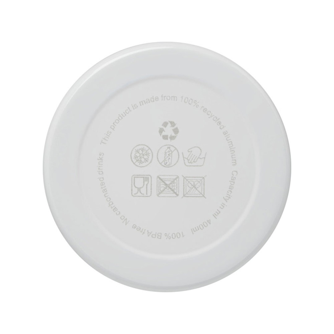 Бутылка для воды с карабином Oregon, объемом 400 мл, белый