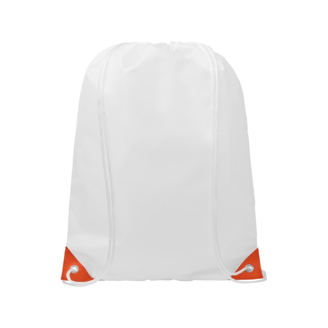 Рюкзак со шнурком Oriole, имеет цветные края, оранжевый