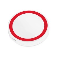Беспроводное зарядное устройство «Dot», 5 Вт, белый/красный