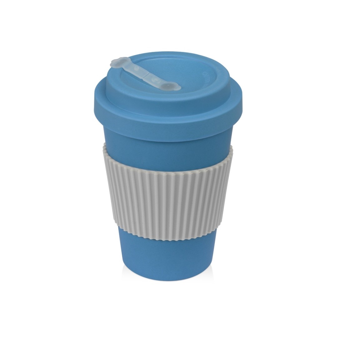 Термокружка "Muffin" из натуральных волокон, голубой