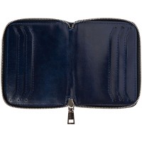 Картхолдер на молнии для 8 пластиковых карт с RFID защитой "Fabrizio", синий