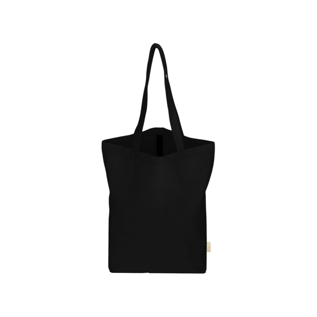 Сумка Fixy из переработанного хлопка с фиксирующей эластичной лентой, черный