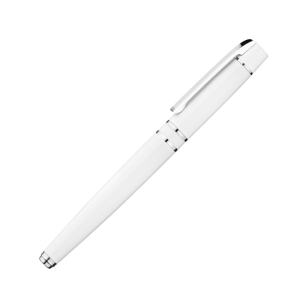 Ручка металлическая роллер «VIP R», белый