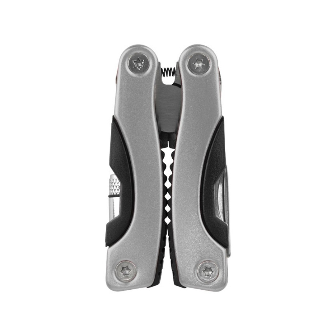 Мультитул «Amass» со светодиодным фонариком - Серебряный