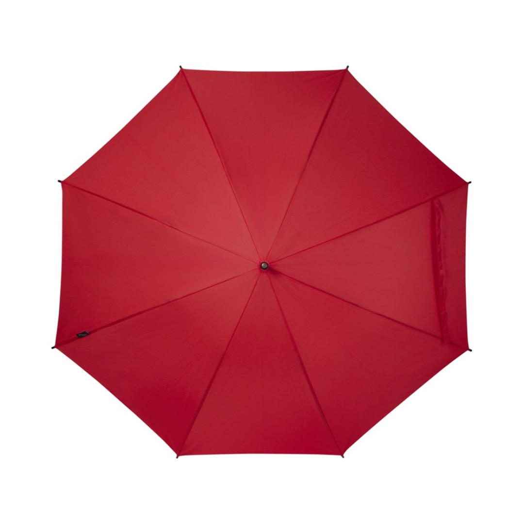 Зонт трость 23" Niel из переработанного ПЭТ-пластика, полуавтомат - Красный