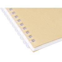 Блокнот на мягкой спирали А6 "Sahara", 60 листов 70 гр/м2, натуральный