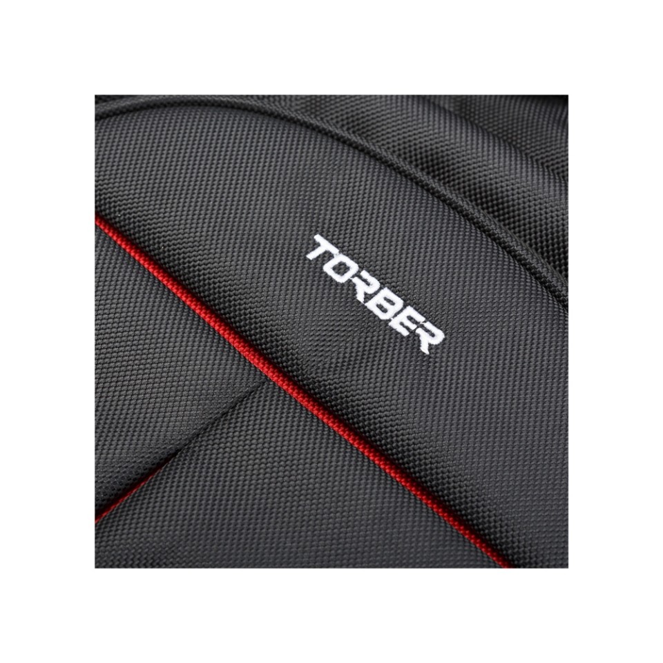 Рюкзак TORBER FORGRAD с отделением для ноутбука 15", чёрный, полиэстер, 46 х 32 x 13 см