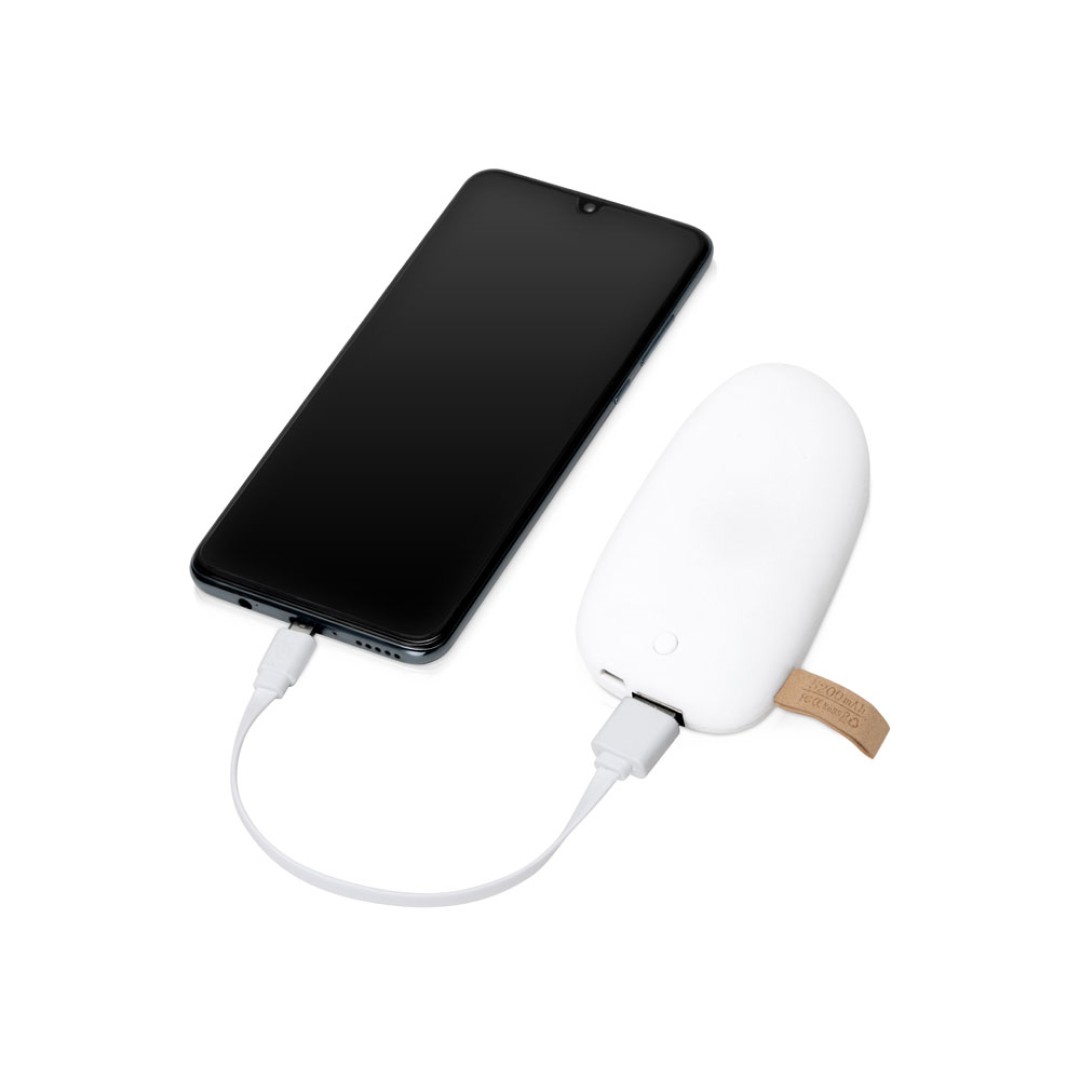 Внешний аккумулятор в форме камня «Stone», 5200 mAh, белый (Р)