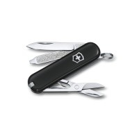 Нож-брелок VICTORINOX Classic SD Colors "Dark Illusion", 58 мм, 7 функций, чёрный