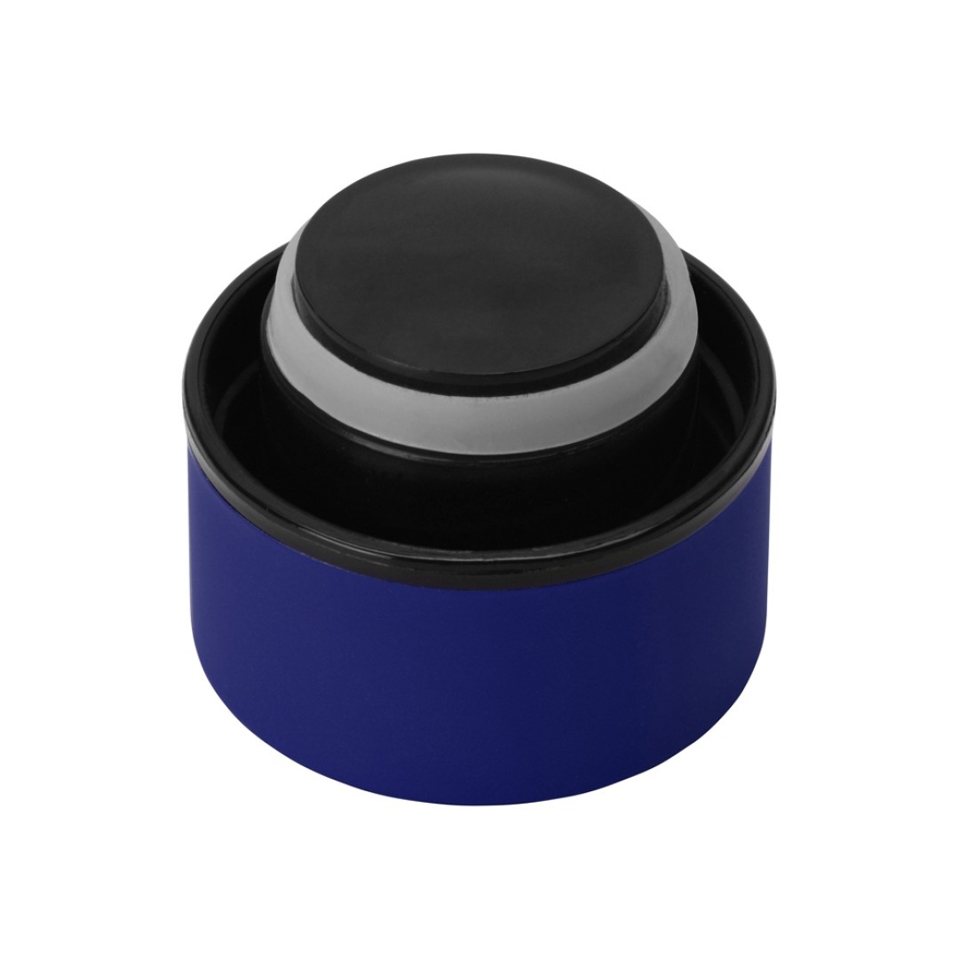 Вакуумная термобутылка "Cask" Waterline, soft touch, 500 мл, синий