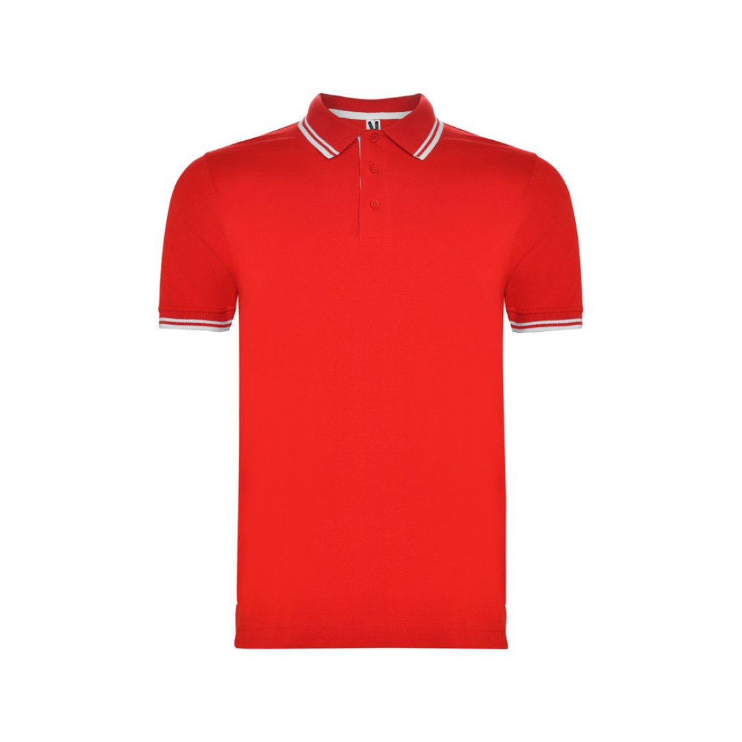 Рубашка поло "Montreal" мужская, красный/белый