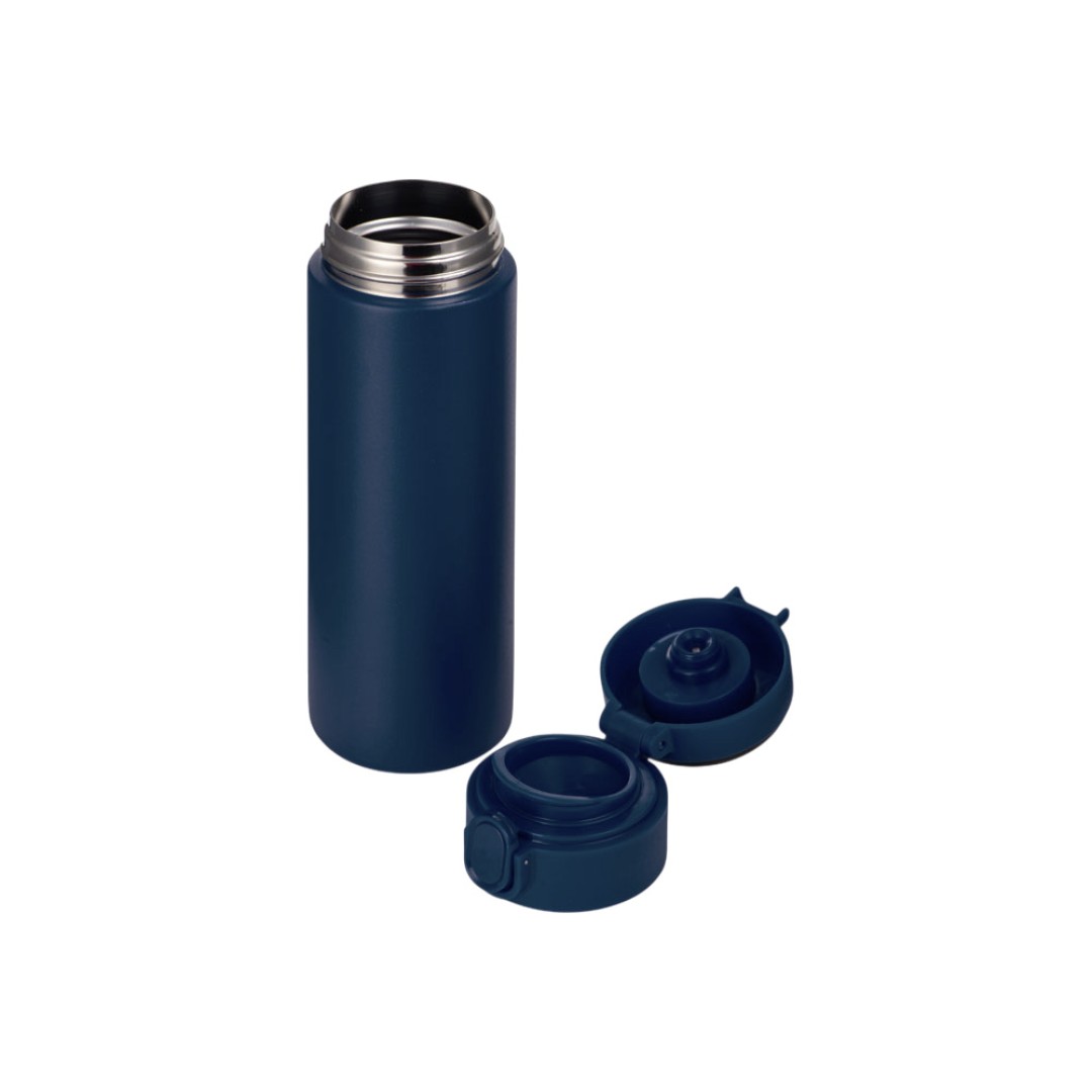 Вакуумная термокружка Waterline с медной изоляцией «Bravo», 400 мл, тубус, темно-синий