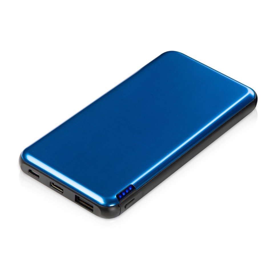 Внешний аккумулятор «Forge» v.2 металл, 10000mah, синий
