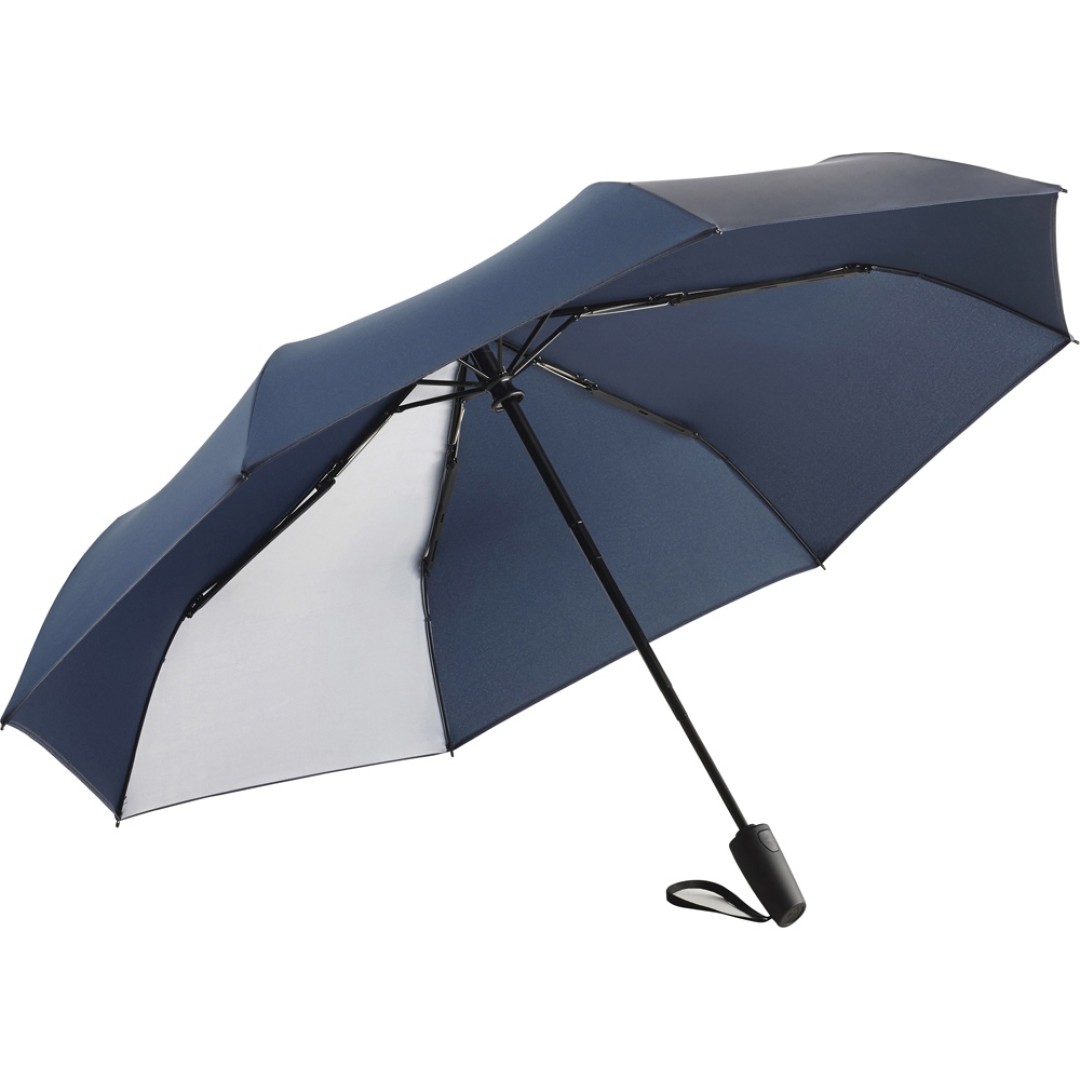 Зонт складной 5477 ColorReflex со светоотражающими клиньями, полуавтомат, красный