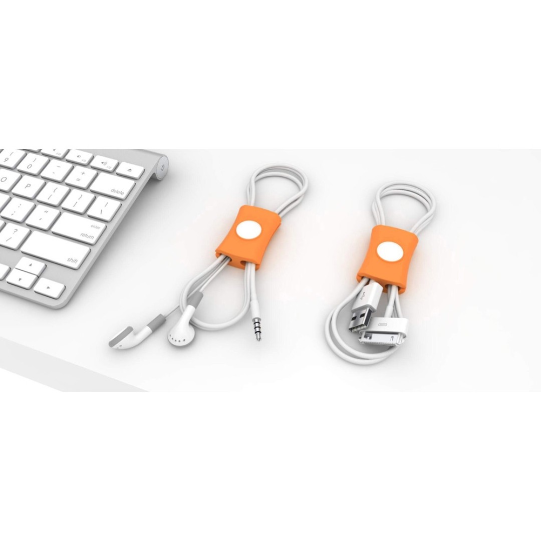 Органайзер для проводов "Snappi", оранжевый